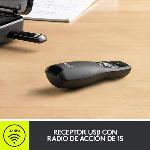 Imagen 8 de 10 de Presentador Laser Inalámbrico Logitech R400