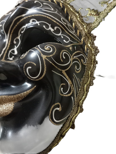 Antiguas Mascaras Venecianas Se Pueden Poner Hermosas Amarillo (Usado)