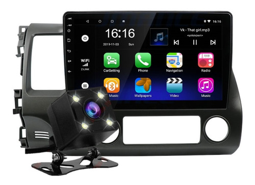 Estereo Honda Civic 06-11 Android Carplay Gps Usb Con Camara