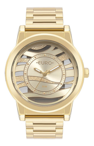 Relógio Euro Feminino Glitz Dourado - Eu2036ytr/4d