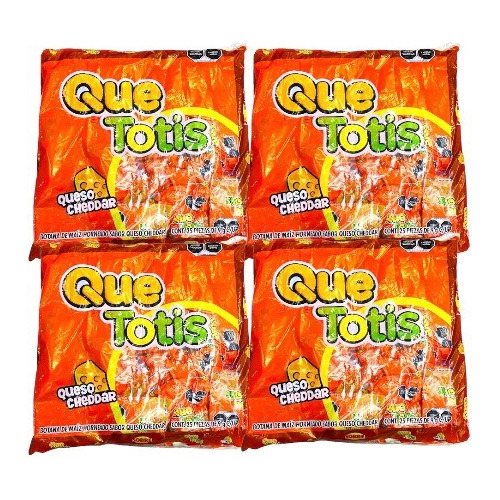 Que Totis Queso Cheddar Botana 100 Pz De 9 G C/u