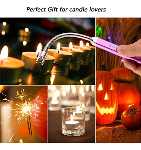 Encendedor Eléctrico Usb Recargable Para Velas Y Parrillada.