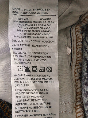 Pantalon Signature By Levi's Mezclilla Talla 33 (Usado)