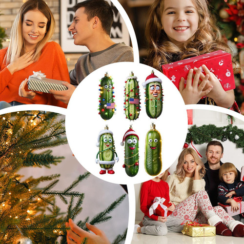 2025 Tradición De Adornos Navideños Encurtidos Adornos