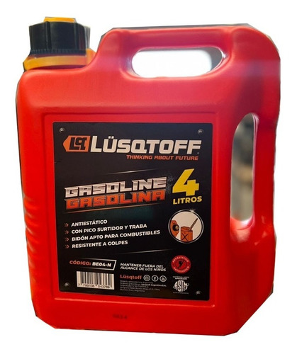 Bidon Combustible 4 Litros C/pico Cuatri Utv Enduro Lusqtoff