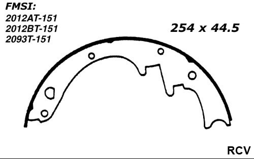 Balata Tambor Trasera Para Ford Mustang  1965