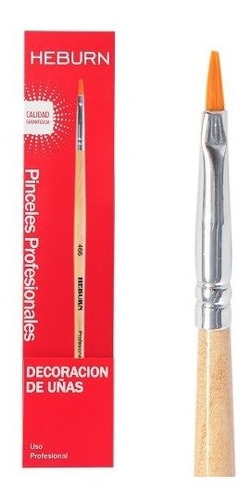 Heburn Pincel Recto Fibra Toray P/ Uñas Nail Art Cod 466