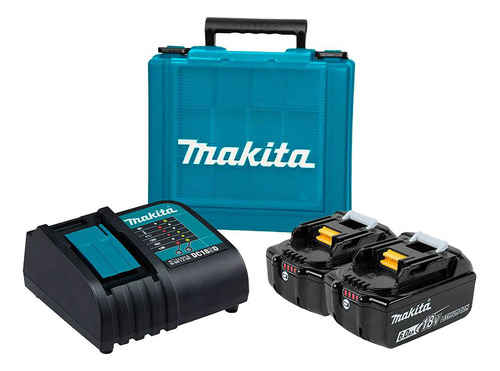 Bateria + Carregador + Maleta Makita Combo C/ Duas Baterias