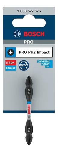 pon2pan2☆ぴぃ Ponta dupla Pro Impact PH2x65mm - Bosch | MercadoLivre