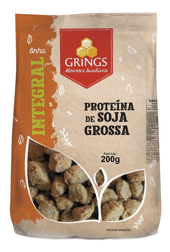 Proteína De Soja Grossa Grings 200g