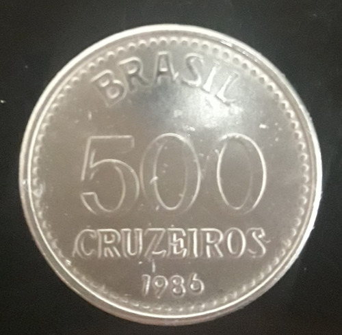 Moeda 500 Cruzeiros Ano 1986