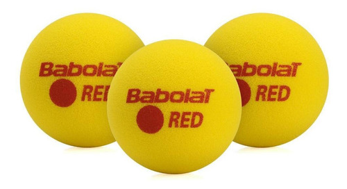 Bola De Tênis Babolat Red Foam Stage 3 Com 03 Unidades Amar