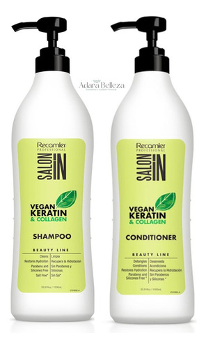 Keratin Hair Shampoo + Acondicionador Ki - mL a $40
