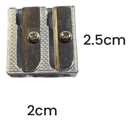 6 Sacapuntas Metalico Doble Orficio Utiles Escolares