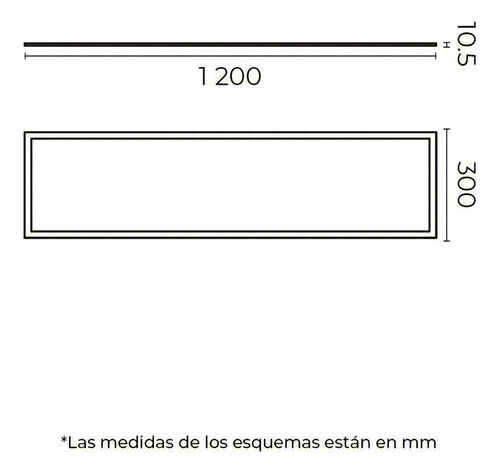Panel Led Tipo Galleta Ultra Plano 5 Pz Color Illux Tl-1039 30x120cm 40w