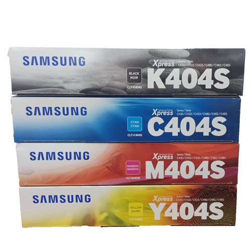 Combo Toner Samsung 404 Todos Los Colores Original Verificab