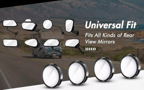 Espejo Convexo Auxiliar Universal En Forma De Ojo De Buey, 4