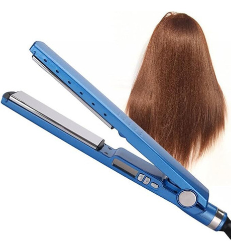 ( Chapinha Nano Titanium Azul Alisadora Com Visor 450 Graus