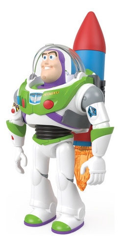 Disney Pixar Toy Story Figura De Acción Buzz Con Cohete 12