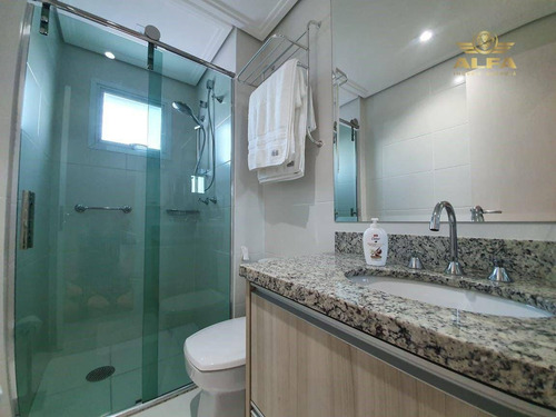 Imagem 24 de 30 de Apartamento De Frente Para O Mar Na Praia Da Enseada Com 4 Dormitórios, Varanda Gourmet, Prédio Com Lazer E 3 Vagas, Guarujá. - Ap1499