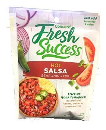 Concord Foods, Salsa Mix, Caliente, 1,06 Oz Paquete (paquete