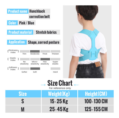 Corrector De Postura Ajustable Para Niños, Soporte De Espald