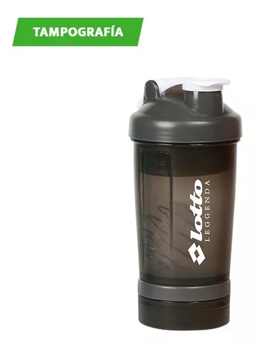 Vaso Botella Shaker Mezclador Para Proteina Agitador + pastillero Gym (RED)  : : Salud y Cuidado Personal