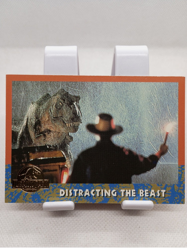 Tarjeta Topps Jurassic Park # 41 Distracting The Beast 1993