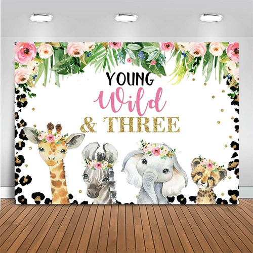 Mocsicka Young Wild Y Three Telón De Fondo Para Niñas Con Te