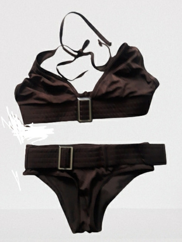 Bikini Marron Nueva. Marca H&m. Talle S/m