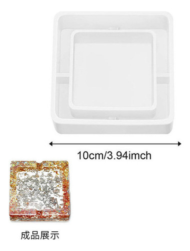 6 Molde De Resina De Cenicero De Silicona Molde De Fundición