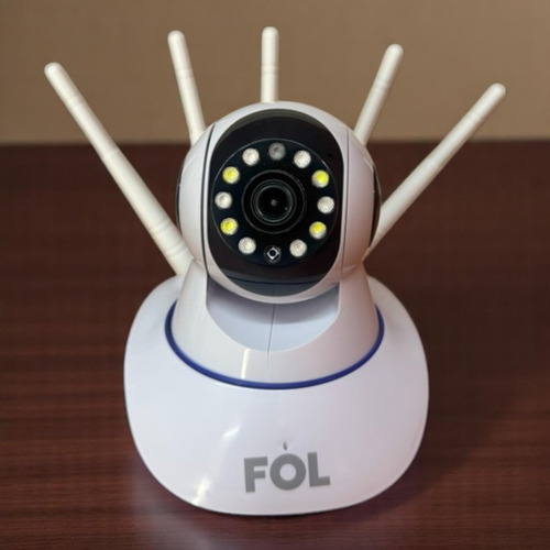 Cámara De Seguridad Fol Fc-ak002 Wifi 2mp Color Blanco Blanco
