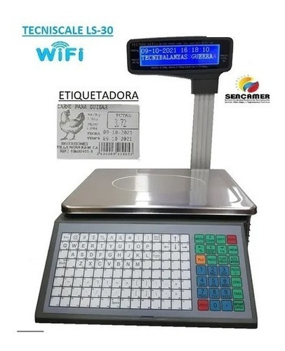 Balanza Etiquetadora Tecniscale Ls30  Lan Wifi Y Sencamer 