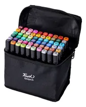 Comprar Set De Plumones 60 Marcadores Touch Plumones Doble Punta..