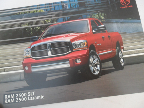 Folleto Dodge Ram 2500 Slt Laramie Chrysler Pick Up 