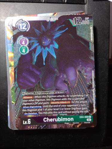 Cherubimon - Ex4-059-carta Digimon Brilla Bandai