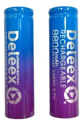comprar Pack 10 Pilas 18650 Recargable Deleex 3.7v 8800mah Sin Teton