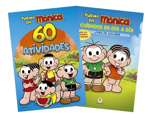 Revista para colorir turma da monica