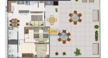 Imagem 8 de 23 de Apartamento Com 2 Dormitórios À Venda, 127 M² Por R$ 460.000,00 - Canto Do Forte - Praia Grande/sp - Ap15579