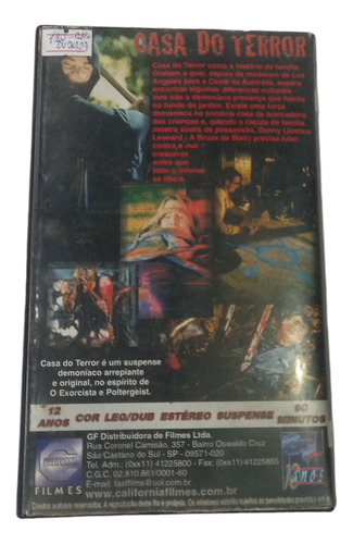 Vhs Casa Do Terror - Dublado (raro, Frete Grátis) (Usado)