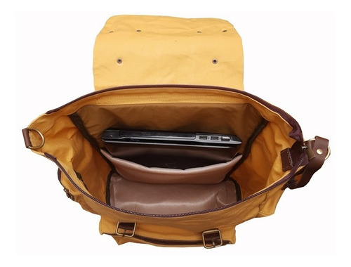 Imagen 2 de 6 de Mochila Fontana Lona Algodón Impermeabilizada 25 L