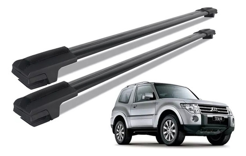 Travessa Rack De Teto Mitsubishi Pajero Full 2013 Preto 45kg