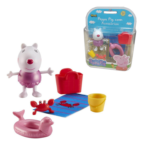 Boneca Peppa Pig - Zoe 05 Cm E Acessórios - Brinquedo Sunny
