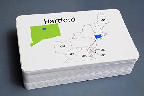 Tarjeta Didactica - 100 States And Capitals Flash Cards - Co