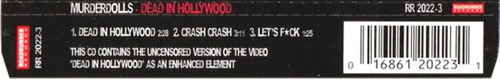 Cd Dead In Hollywood (murderdolls) Estándar