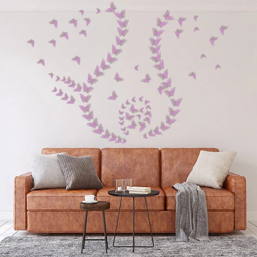 Adhesivos De Pared Con Una Mariposa De Encaje Para Deco