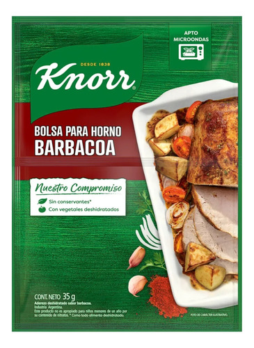 Condimento Sabor Al Horno Knorr Barbacoa Sobre 35g