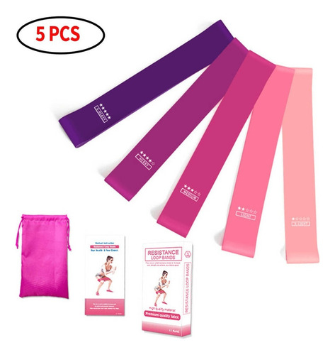 Kit Bandas Ligas De Resistencia Piernas Elasticas Deportivas