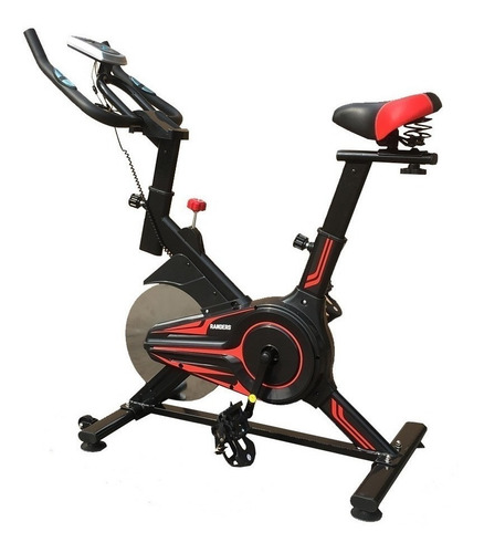 Imagen 2 de 3 de Bicicleta fija Randers ARG-863SP-R para spinning color negro y rojo