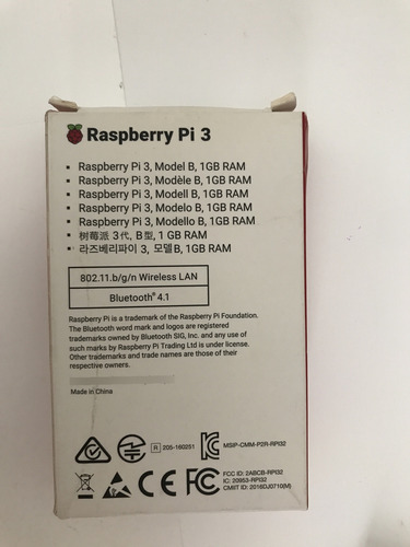 Raspberry Pi3 Pi 3 Model B (Usado)